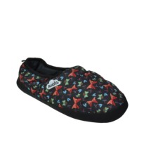 Pantuflas mujer, Farfalla en color negro con estampado