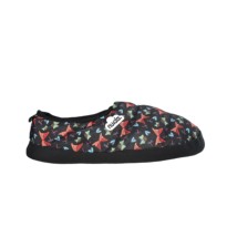 Pantuflas mujer, Farfalla en color negro con estampado