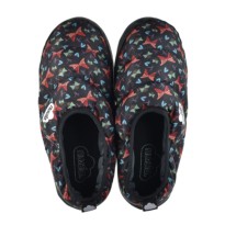 Pantuflas mujer, Farfalla en color negro con estampado